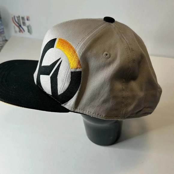 Overwatch Gray/blk/yellow Embroidered Snapback Hat Ball Cap Jinx Blizzard 2018 - Picture 2 of 6